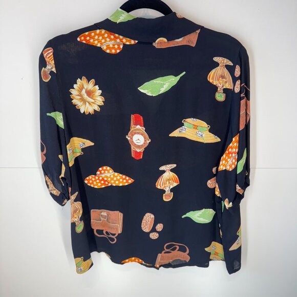 Citron Santa Monica Vintage Hats Print Shirt - Picture 3 of 6